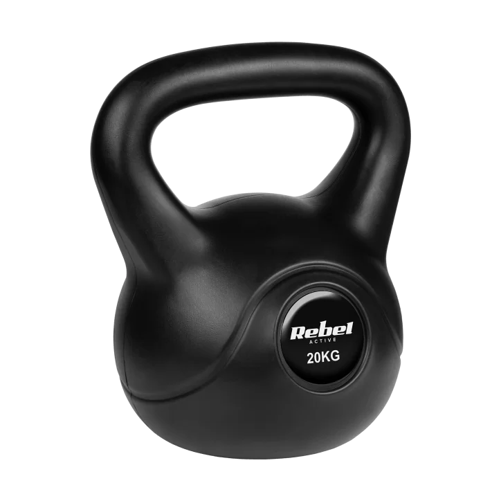 Kettlebell bitumiczny 20 kg REBEL ACTIVE