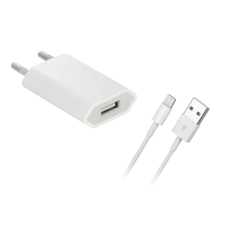 Ładowarka sieciowa z kablem do iPhone, iPad, iPod