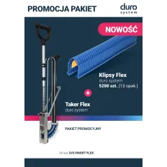 Pakiet Taker - klipsy - Flex Duro System do podłogówki
