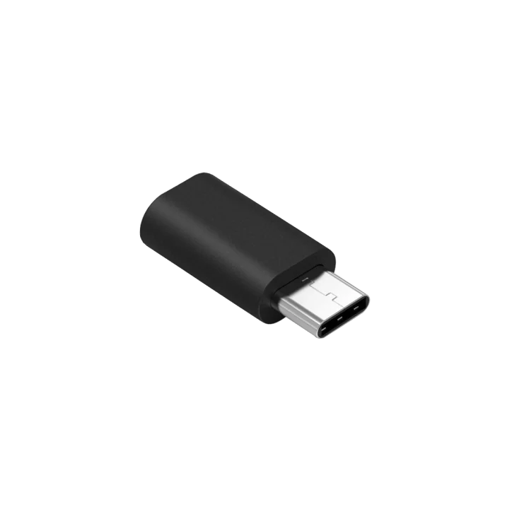 Adapter Przejściówka Micro USB - USB typu C Czarny