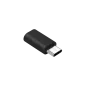 Adapter Przejściówka Micro USB - USB typu C Czarny Adapter Przejściówka Micro USB - USB typu C Czarny