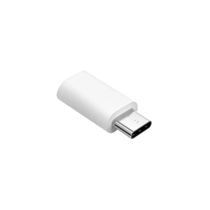 Adapter Przejściówka Micro USB - USB typu C Srebrna