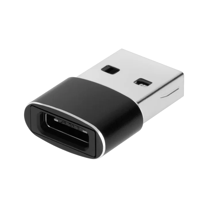 Adapter przejściówka USB - USB Typu C czarny