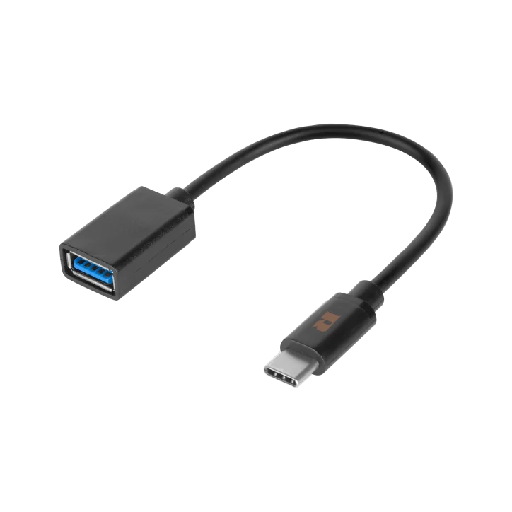 Adapter USB gniazdo A 3.0 - wtyk typu C OTG REBEL 15 cm