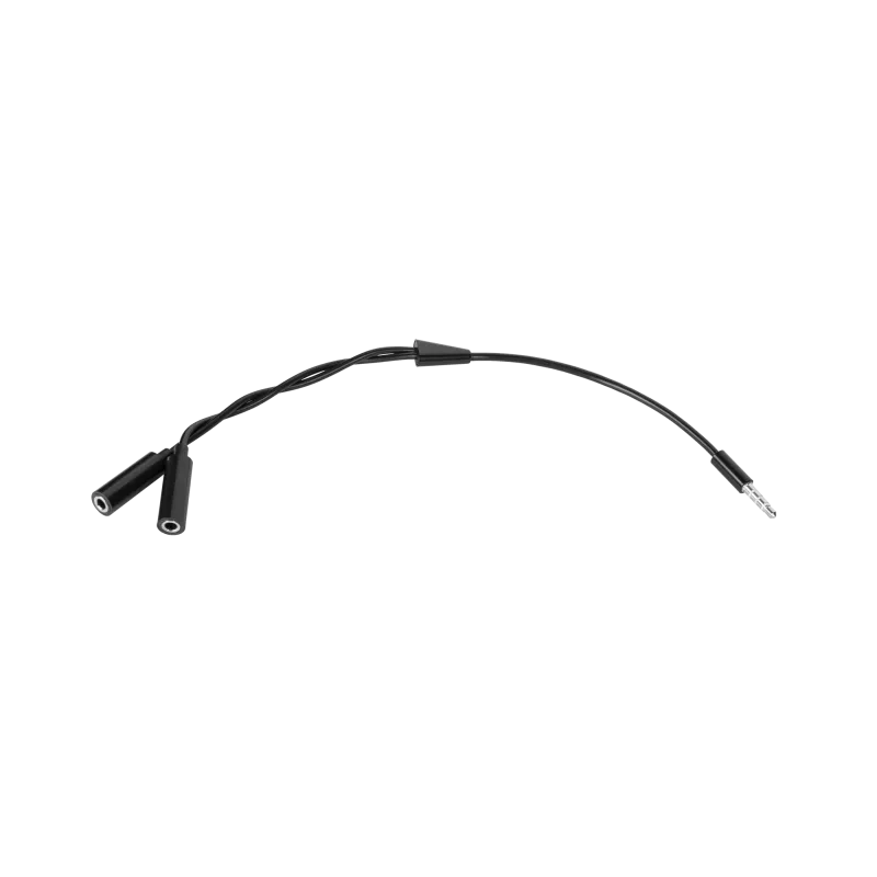 Adapter wt.Jack 3.5 4polowy-2xgniazdo Jack 3.5 stereo