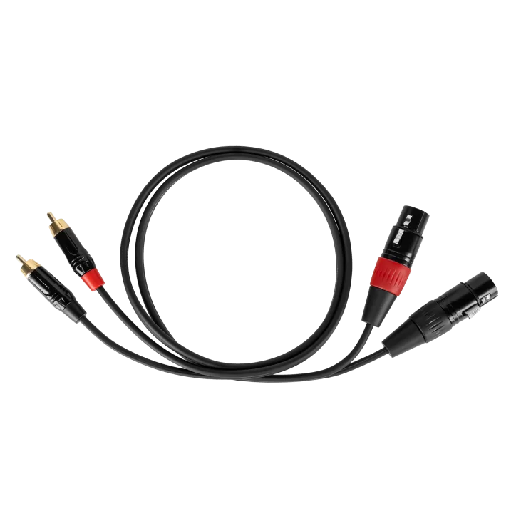 Kabel połączeniowy Cabletech XLR - 2RCA 1m