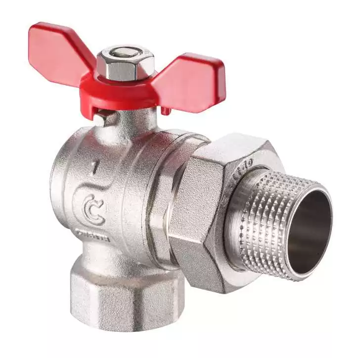 ZAWÓR KULOWY KĄTOWY 1/2" W/Z Z PÓŁŚRUBUNKIEM I MOTYLKIEM,PN30 PEŁEN NIKIEL ZAWÓR KULOWY KĄTOWY 1/2" W/Z Z PÓŁŚRUBUNKIEM I MOTYLKIEM,PN30 PEŁEN NIKIEL