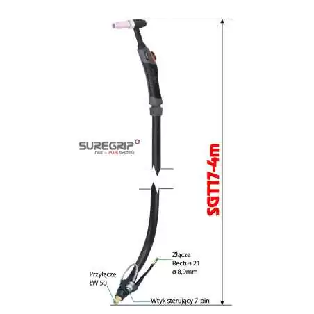 TIG UCHWYT SUREGRIP SGT17 FLEX PKG X 4m
