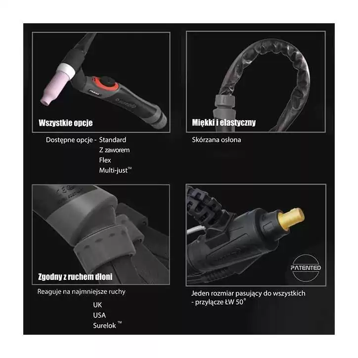 TIG UCHWYT SUREGRIP SGT17 FLEX PKG X 4m TIG UCHWYT SUREGRIP SGT17 FLEX PKG X 4m