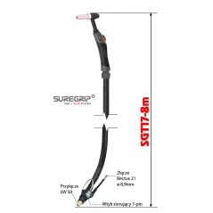 TIG UCHWYT SUREGRIP SGT17 FLEX PKG X 8m