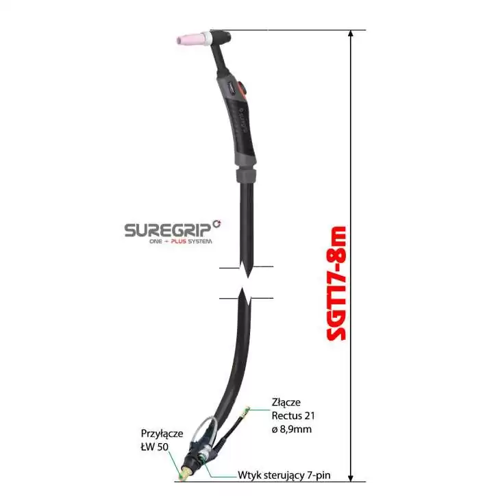 TIG UCHWYT SUREGRIP SGT17 FLEX PKG X 8m TIG UCHWYT SUREGRIP SGT17 FLEX PKG X 8m