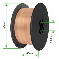 PrimeWire MAG drut spawalniczy ER70S-6 G3Si1 SG2 0.6mm 1kg S100 szpula plastykowa.