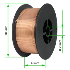 PrimeWire MAG drut spawalniczy ER70S-6 G3Si1 SG2 0.8mm 1kg S100 szpula plastykowa.