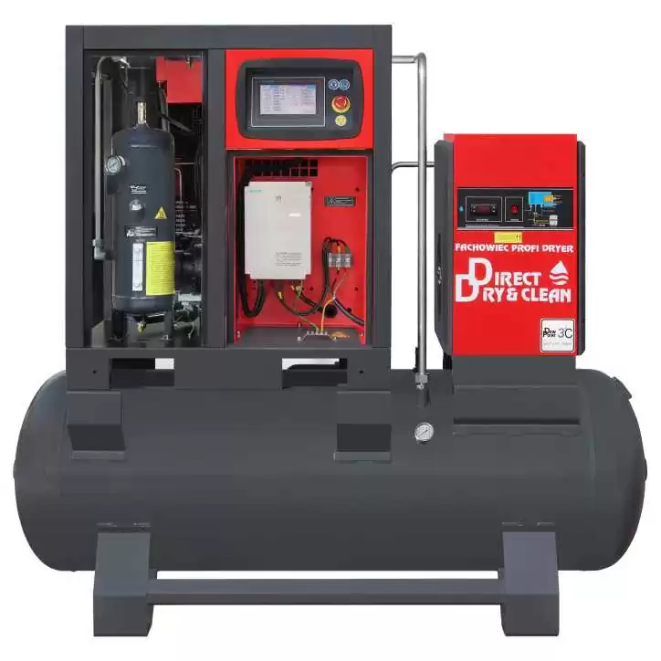 Sprężarka śrubowa ARROW II VSD 15 kW/500 720-1800 l/min. 10 Bar zestaw na zbiorniku poziomym 500L + osuszacz + filtry ISO 8573-1 Sprężarka śrubowa ARROW II VSD 15 kW/500 720-1800 l/min. 10 Bar zestaw na zbiorniku poziomym 500L + osuszacz + filtry ISO 8573-1
