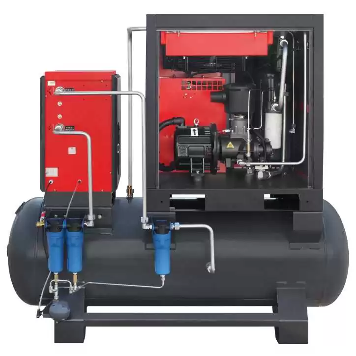 Sprężarka śrubowa ARROW II VSD 15 kW/500 720-1800 l/min. 10 Bar zestaw na zbiorniku poziomym 500L + osuszacz + filtry ISO 8573-1 Sprężarka śrubowa ARROW II VSD 15 kW/500 720-1800 l/min. 10 Bar zestaw na zbiorniku poziomym 500L + osuszacz + filtry ISO 8573-1