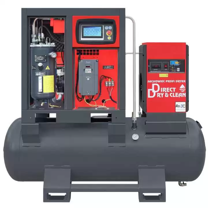 Sprężarka śrubowa ARROW II VSD 15 kW/500 420-1100 l/min. 16 Bar zestaw na zbiorniku poziomym 500L+ osuszacz + filtry ISO 8573-1 Sprężarka śrubowa ARROW II VSD 15 kW/500 420-1100 l/min. 16 Bar zestaw na zbiorniku poziomym 500L+ osuszacz + filtry ISO 8573-1