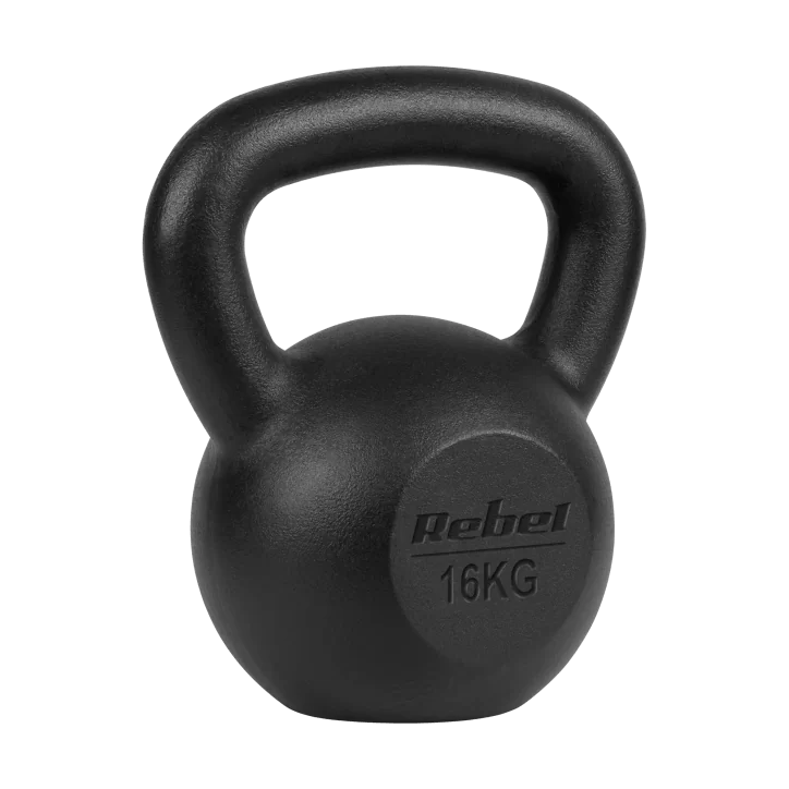 Kettlebell żeliwny 16kg, REBEL ACTIVE