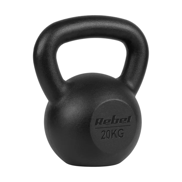 Kettlebell żeliwny 20kg, REBEL ACTIVE