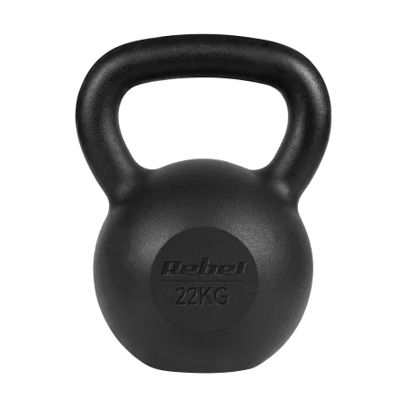 Kettlebell żeliwny 22kg, REBEL ACTIVE