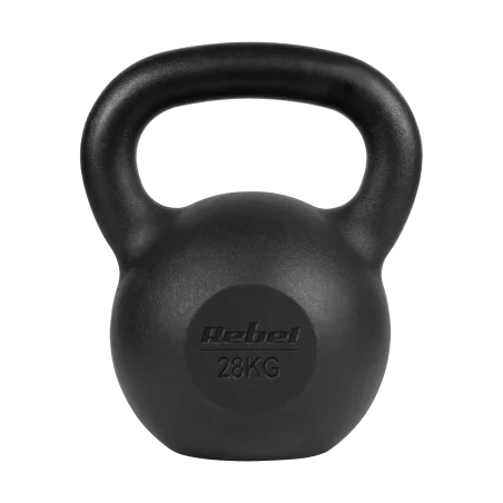 Kettlebell żeliwny 28kg, REBEL ACTIVE