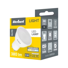 Lampa LED Rebel 5W GU10, 3000K, 230V