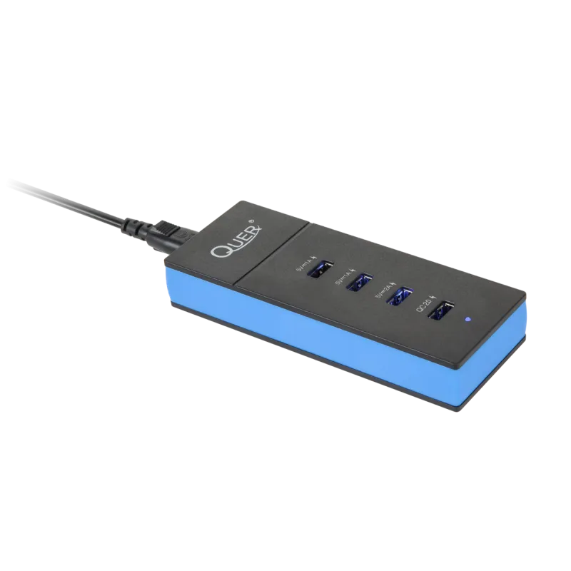 Listwa ładująca 4xUSB Quer z funkcją szybkiego ładowania QC Listwa ładująca 4xUSB Quer z funkcją szybkiego ładowania QC