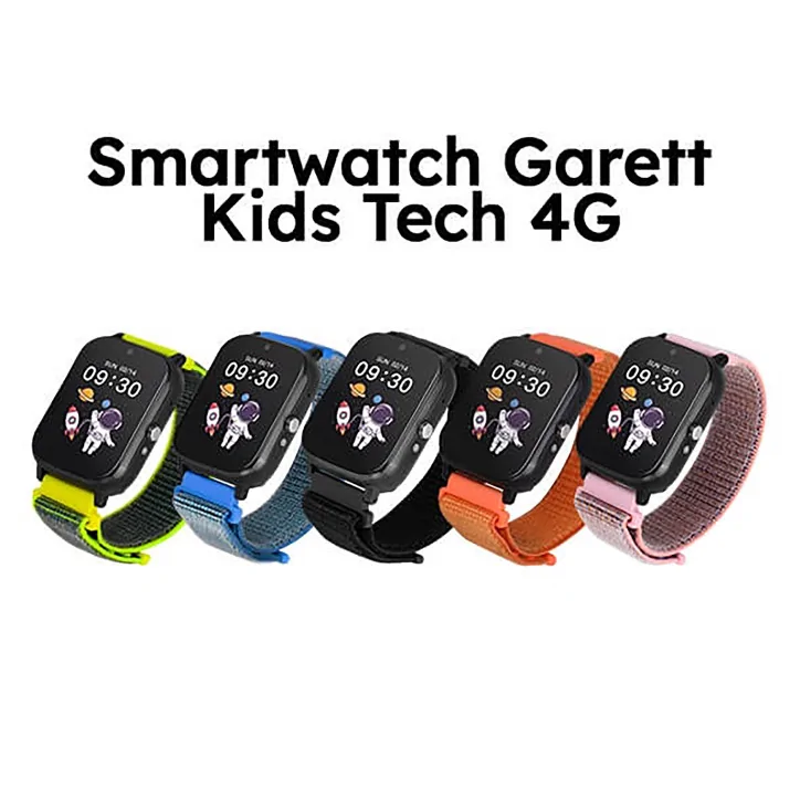 Smartwatch Garett Kids Tech 4G czarny velcro