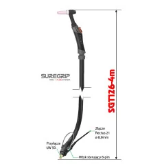 TIG UCHWYT SUREGRIP SGT26 FLEX PKG X 4m