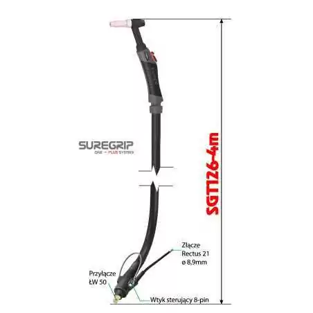 TIG UCHWYT SUREGRIP SGT26 FLEX PKG X 4m