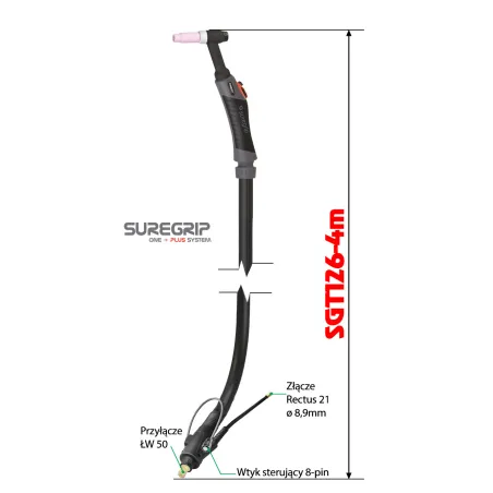 TIG UCHWYT SUREGRIP SGT26 FLEX PKG X 4m