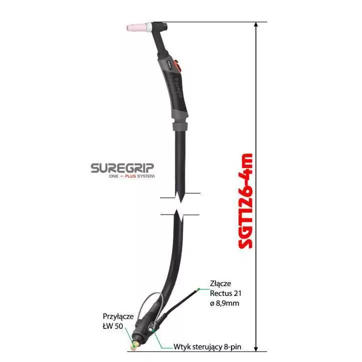 TIG UCHWYT SUREGRIP SGT26 FLEX PKG X 4m TIG UCHWYT SUREGRIP SGT26 FLEX PKG X 4m