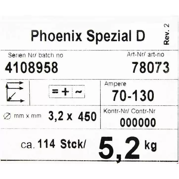Bohler MMA elektroda spawalnicza zasadowa Phoenix SPEZIAL D 3.2x450/5.2paczka/20.8karton (cena za 1 paczkę) Bohler MMA elektroda spawalnicza zasadowa Phoenix SPEZIAL D 3.2x450/5.2paczka/20.8karton (cena za 1 paczkę)