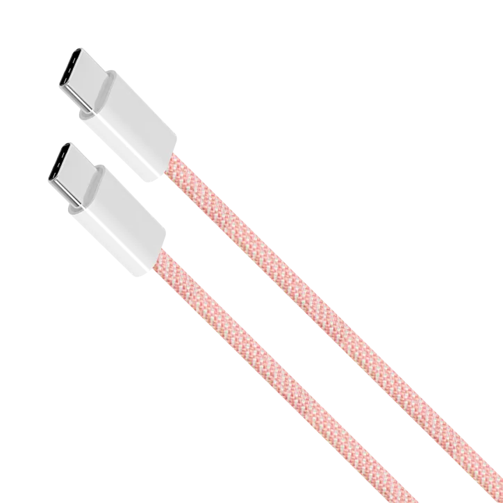 Kabel USB typu C - USB typu C 60 W 1 m różowy Kruger&Matz Basic