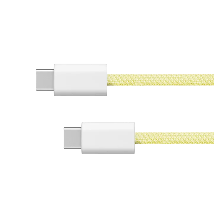 Kabel USB typu C - USB typu C 60 W 1 m żółty Kruger&Matz Basic