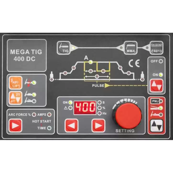 Spawarka inwertorowa MegaTig DC 400 Welder Fantasy+uchwyt ARC T5W