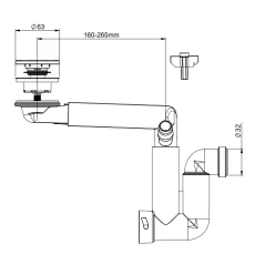 Syfon umywalkowy teleskopowy z korkiem klik-klak to innowacyjne rozwiązanie, które oszczędza miejsce pod umywalką. Dzięki możliwości zmieszczenia pełnowymiarowej szuflady, zapewnia praktyczne użytkowanie. Dodatkowo, system czyszczenia z użyciem klik-klaka i sitka ze stali nierdzewnej ułatwia utrzymanie syfonu w czystości. Idealny wybór dla osób poszukujących funkcjonalnych i nowoczesnych rozwiązań.