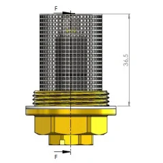 Wkład magnetyczny 3/4" do filtra skośnego