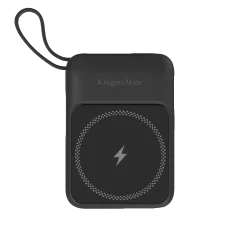 Power Bank Indukcyjny Kruger&amp;Matz 10000 mAh Mag Safe Czarny