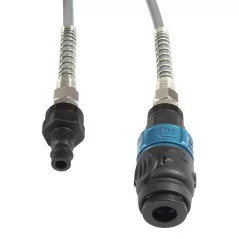 Wąż spiralny przewód PU - poliuretan 12x8mm 15m bezpieczne szybkozłącze