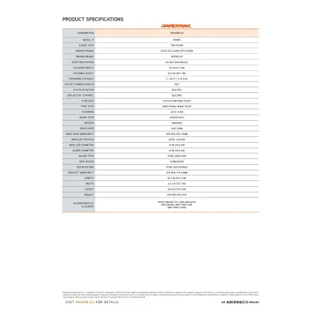 Odśnieżarka Ariens ST32DLET Professional Kraken RapidTrak 32 EFI Sno-Thro