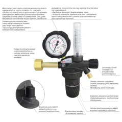 GCE PROCONTROL REDUKTOR AR/CO2 ROTAMETR
