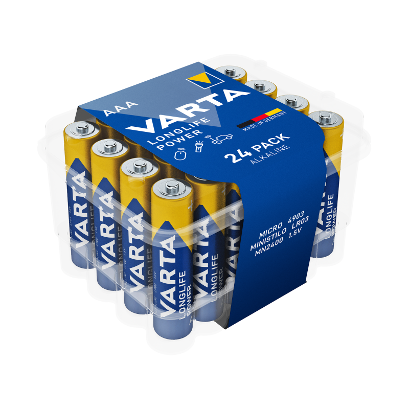 Bateria alkaliczna VARTA LR03 Longlife Power CVP24 24szt./box Bateria alkaliczna VARTA LR03 Longlife Power CVP24 24szt./box