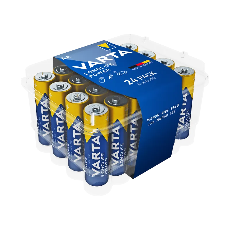 Bateria alkaliczna VARTA LR06 Longlife Power CVP24 24szt./box Bateria alkaliczna VARTA LR06 Longlife Power CVP24 24szt./box