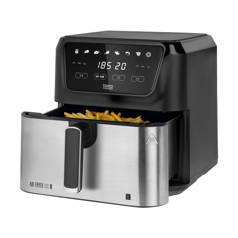 Frytkownica beztłuszczowa TEESA DIGITAL AIR FRYER XXL , 8L , 1700W, duża miska , programy , podtrzymywanie ciepła Frytkownica beztłuszczowa TEESA DIGITAL AIR FRYER XXL , 8L , 1700W, duża miska , programy , podtrzymywanie ciepła