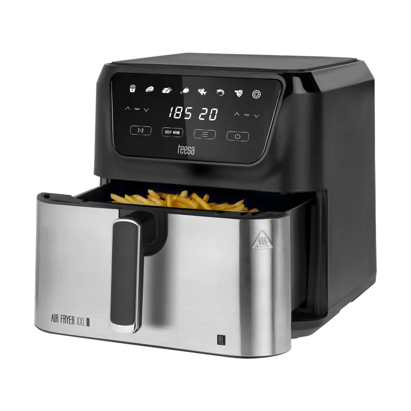 Frytkownica beztłuszczowa TEESA DIGITAL AIR FRYER XXL , 8L , 1700W, duża miska , programy , podtrzymywanie ciepła Frytkownica beztłuszczowa TEESA DIGITAL AIR FRYER XXL , 8L , 1700W, duża miska , programy , podtrzymywanie ciepła
