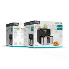 Frytkownica beztłuszczowa TEESA DIGITAL AIR FRYER XXL , 8L , 1700W, duża miska , programy , podtrzymywanie ciepła
