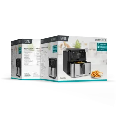 Frytkownica beztłuszczowa TEESA DIGITAL AIR FRYER XXL , 8L , 1700W, duża miska , programy , podtrzymywanie ciepła