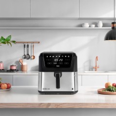 Frytkownica beztłuszczowa TEESA DIGITAL AIR FRYER XXL , 8L , 1700W, duża miska , programy , podtrzymywanie ciepła