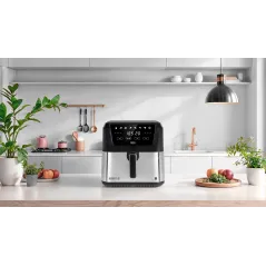 Frytkownica beztłuszczowa TEESA DIGITAL AIR FRYER XXL , 8L , 1700W, duża miska , programy , podtrzymywanie ciepła