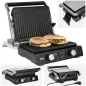 Grill elektryczny TEESA , panini grill , opiekacz, 3 pozycje , wyjmowane wkłady, 2000W Grill elektryczny TEESA , panini grill , opiekacz, 3 pozycje , wyjmowane wkłady, 2000W